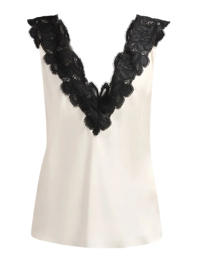 Women's Celeste Lace V-Neck Satin Cami Women's Celeste Lace V-Neck Satin Cami