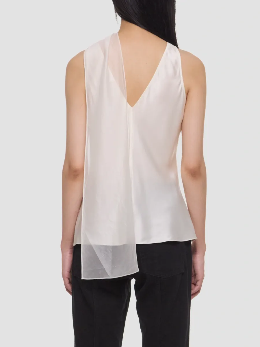 Helmut Lang Women's Silk Sleeveless Asymmetric Scarf Top | Thumbnail 4 Helmut Lang Women's Silk Sleeveless Asymmetric Scarf Top | Thumbnail 4