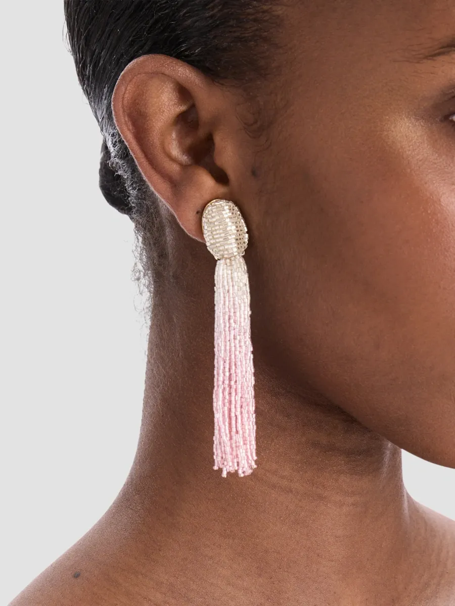 Oscar de la Renta Women's 24K-Gold-Plated Ombré Beaded Tassel Earrings | Thumbnail 2 Oscar de la Renta Women's 24K-Gold-Plated Ombré Beaded Tassel Earrings | Thumbnail 2
