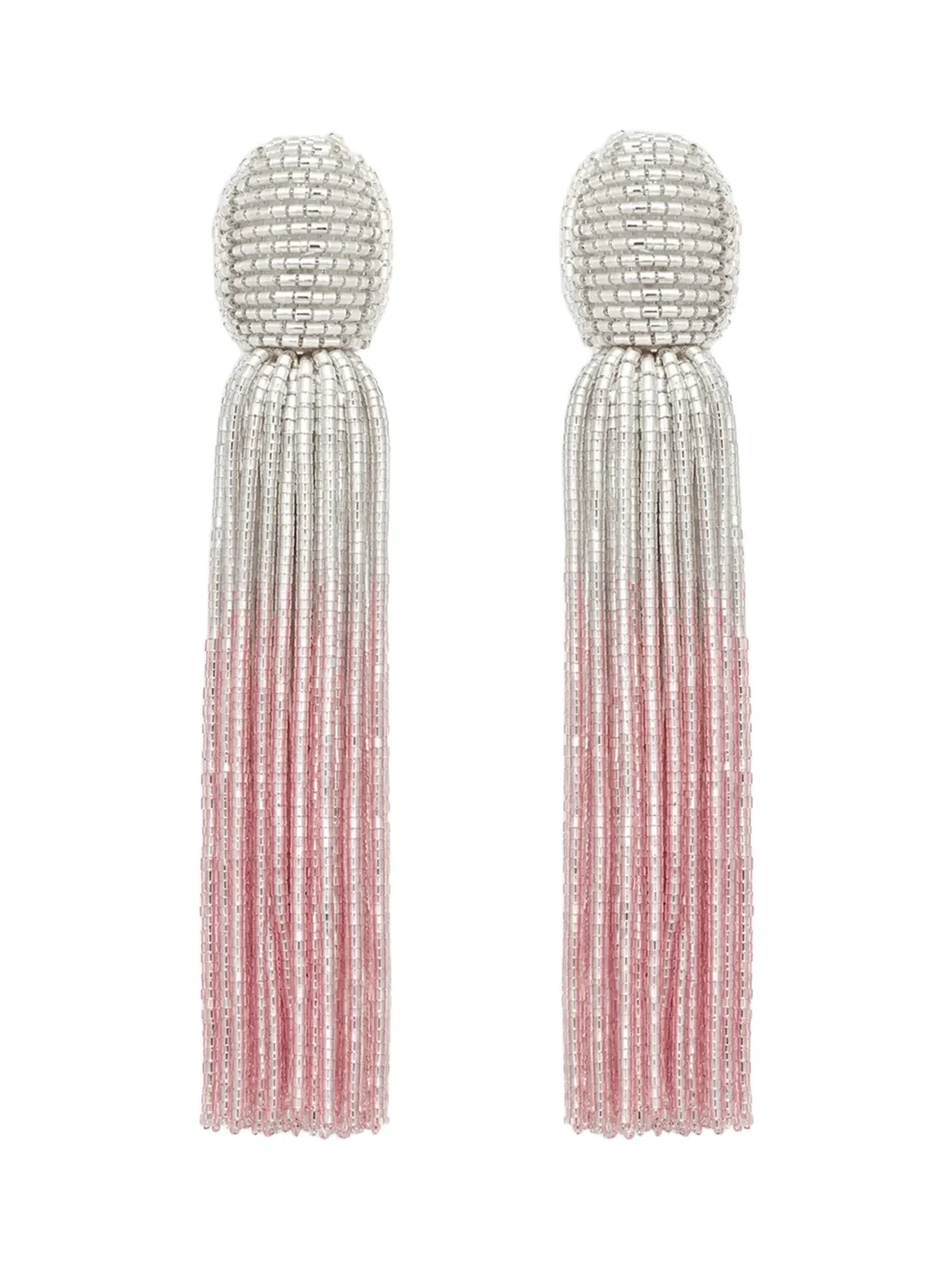 Women's 24K-Gold-Plated Ombré Beaded Tassel Earrings Women's 24K-Gold-Plated Ombré Beaded Tassel Earrings