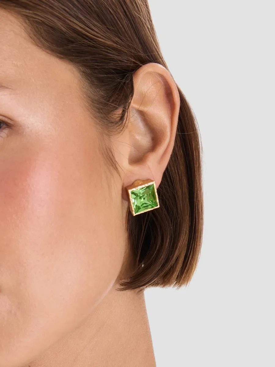 Oscar de la Renta Women's 24K Gold-Plated & Glass Crystal Stud Earrings | Thumbnail 2 Oscar de la Renta Women's 24K Gold-Plated & Glass Crystal Stud Earrings | Thumbnail 2
