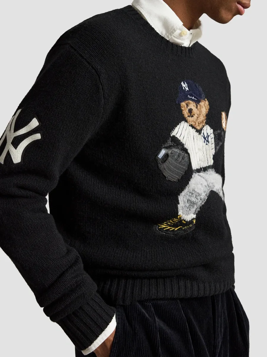 Polo Ralph Lauren Men's Polo Bear x New York Yankees Cotton Sweater | Thumbnail 5
