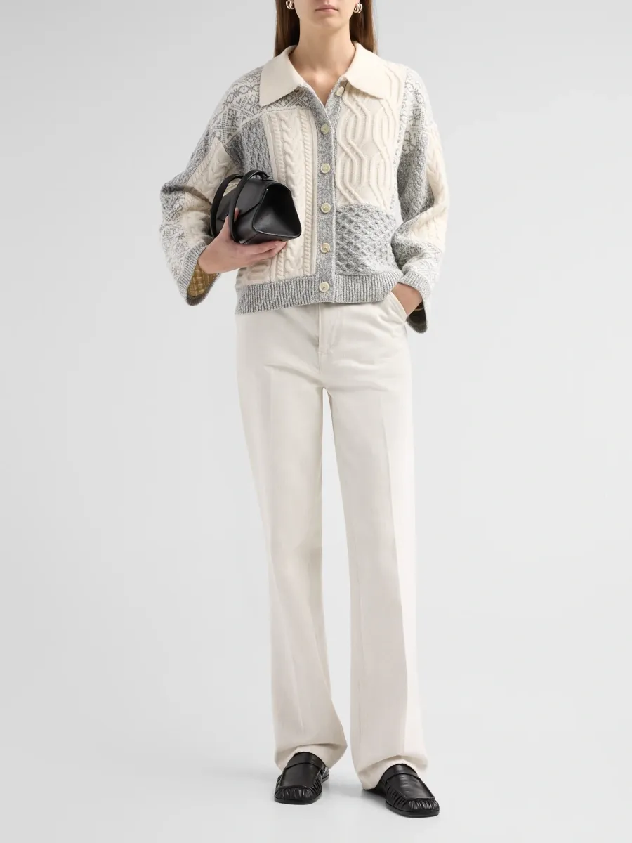 Design History Women's Marlow Patchwork Knit Cardigan | Thumbnail 2 Design History Women's Marlow Patchwork Knit Cardigan | Thumbnail 2