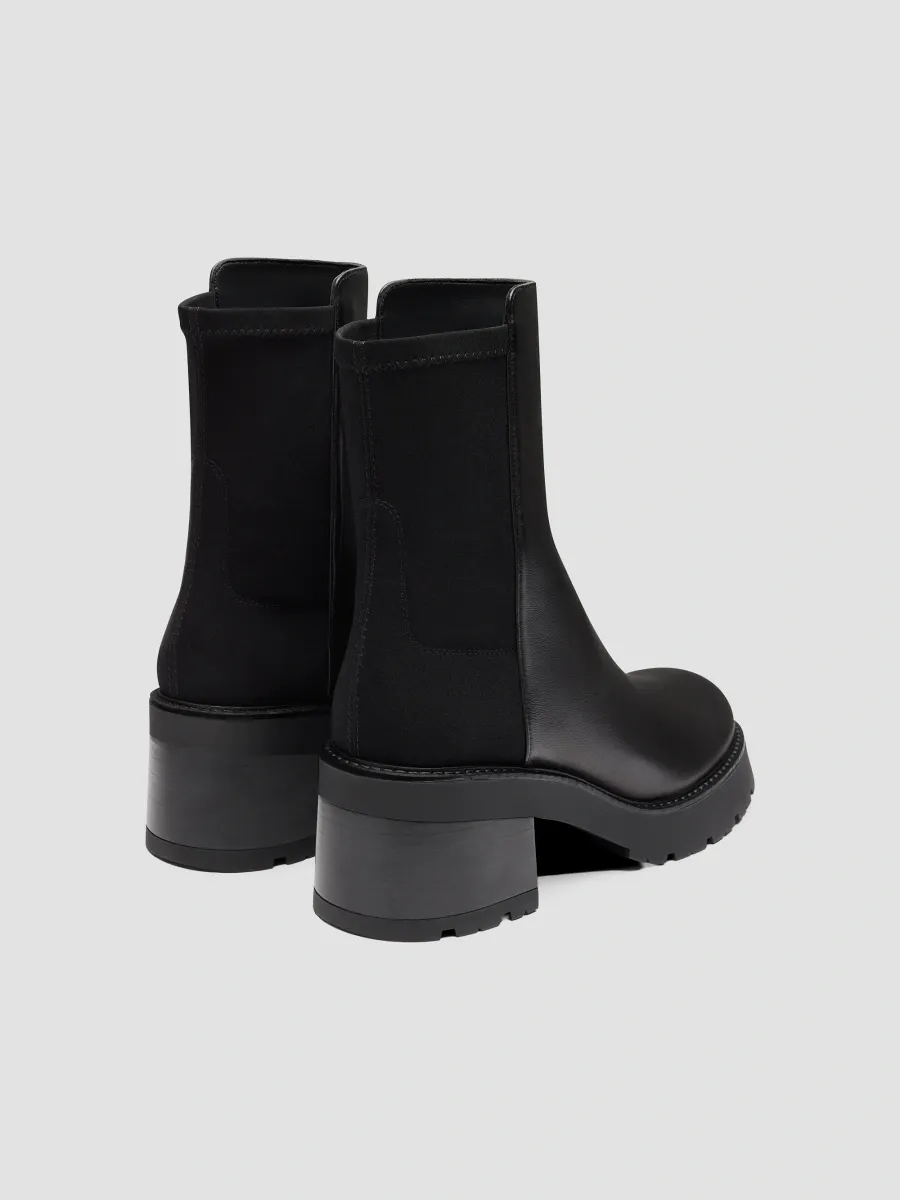 Stuart Weitzman Women's 5050 Char 50MM Leather & Microstretch Ankle Booties | Thumbnail 3 Stuart Weitzman Women's 5050 Char 50MM Leather & Microstretch Ankle Booties | Thumbnail 3