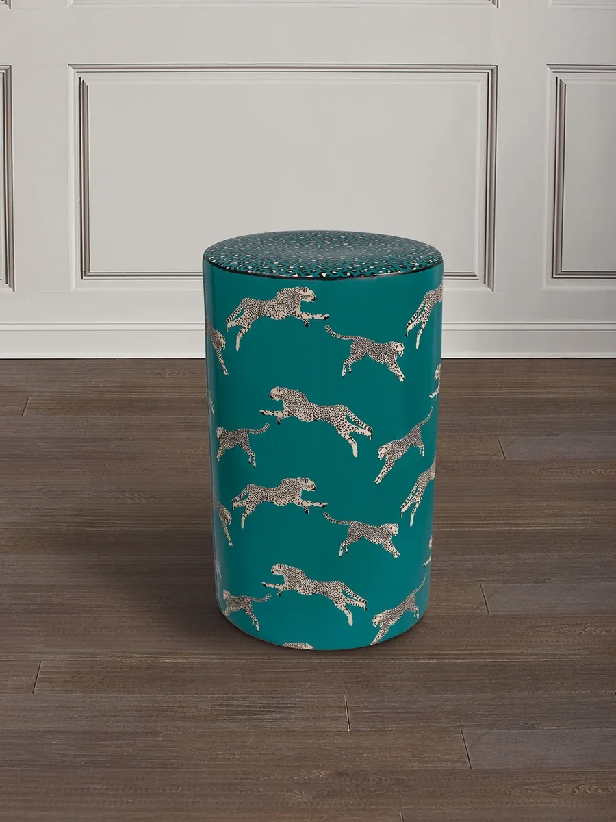 Port 68 Leaping Cheetah Garden Stool | Thumbnail 3