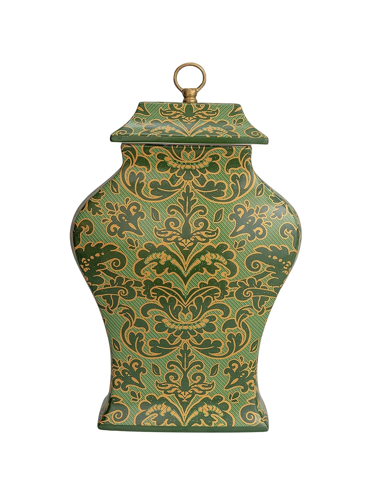 Richmond Damask Green Jar