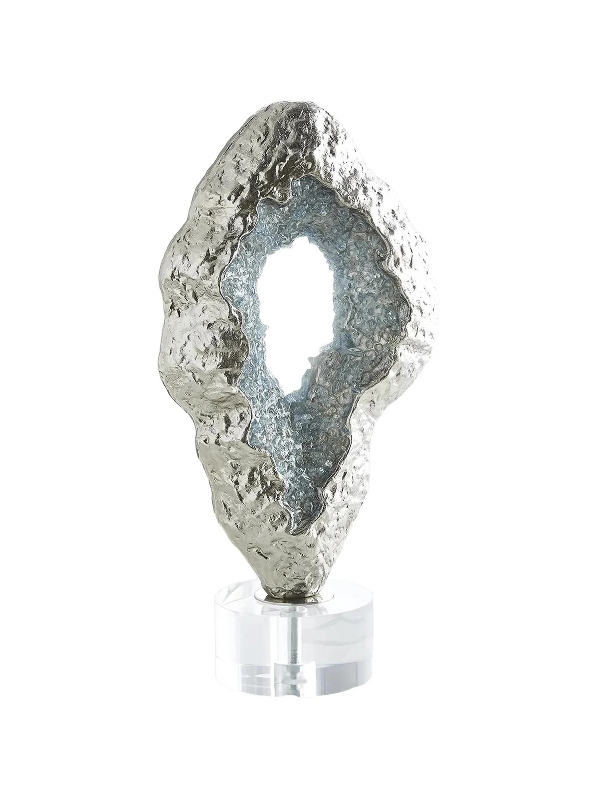 Mixed-Media Geode Sculpture Mixed-Media Geode Sculpture
