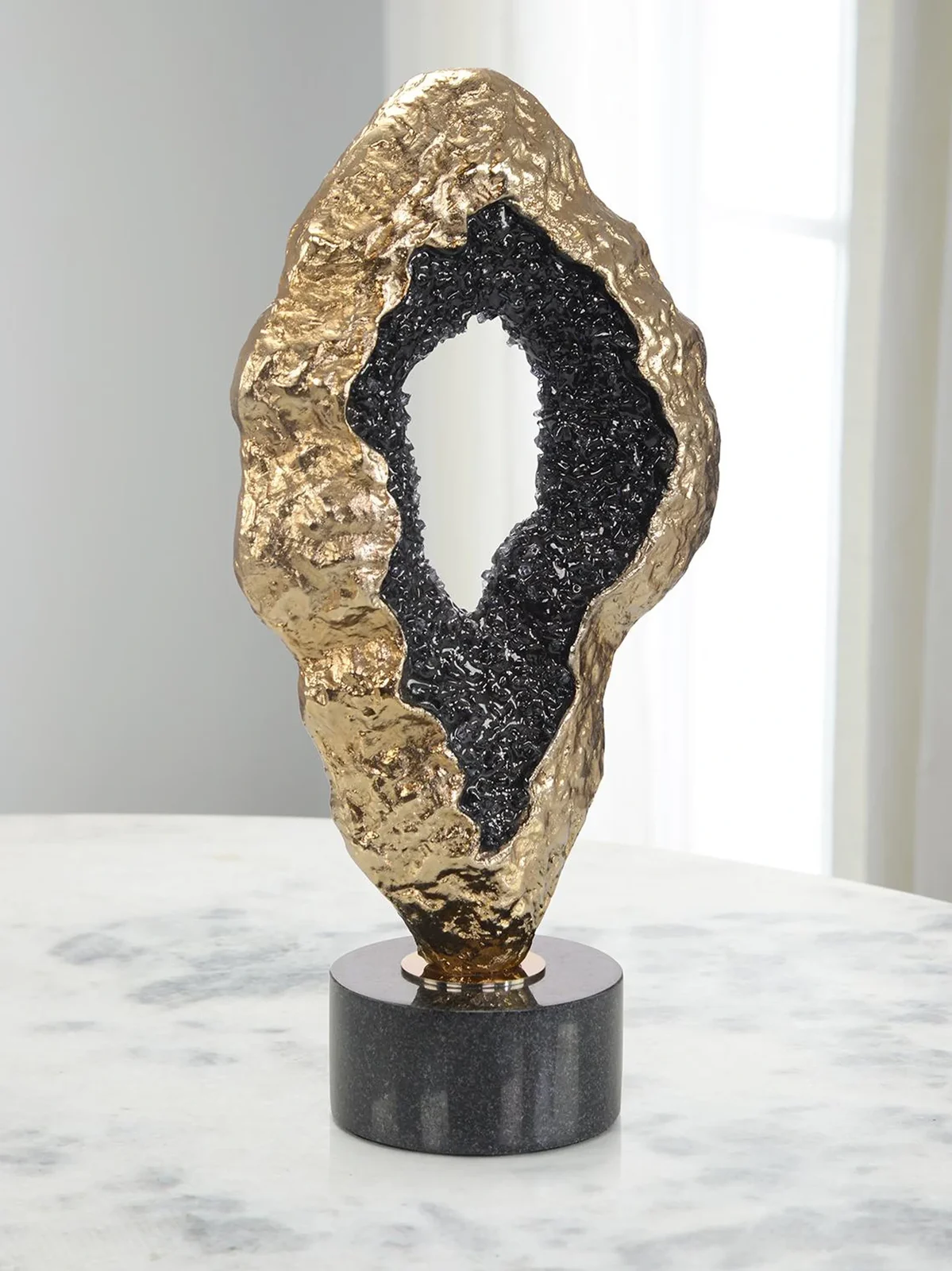 Mixed-Media Geode Sculpture Mixed-Media Geode Sculpture