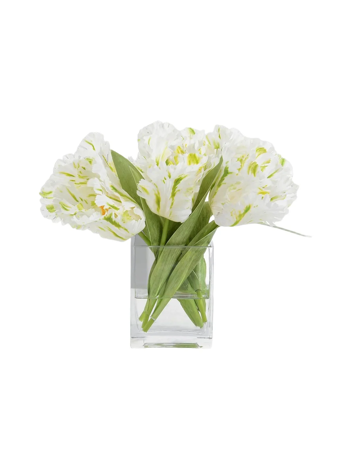 Real Touch Sweet Ruffle Tulips 11'' Faux Floral Arrangement Real Touch Sweet Ruffle Tulips 11'' Faux Floral Arrangement