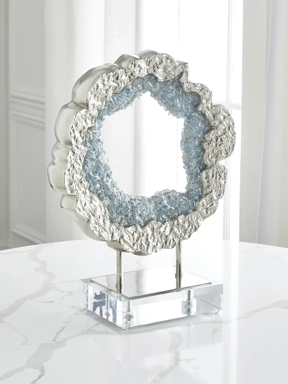 Mixed-Media Geode Sculpture Mixed-Media Geode Sculpture