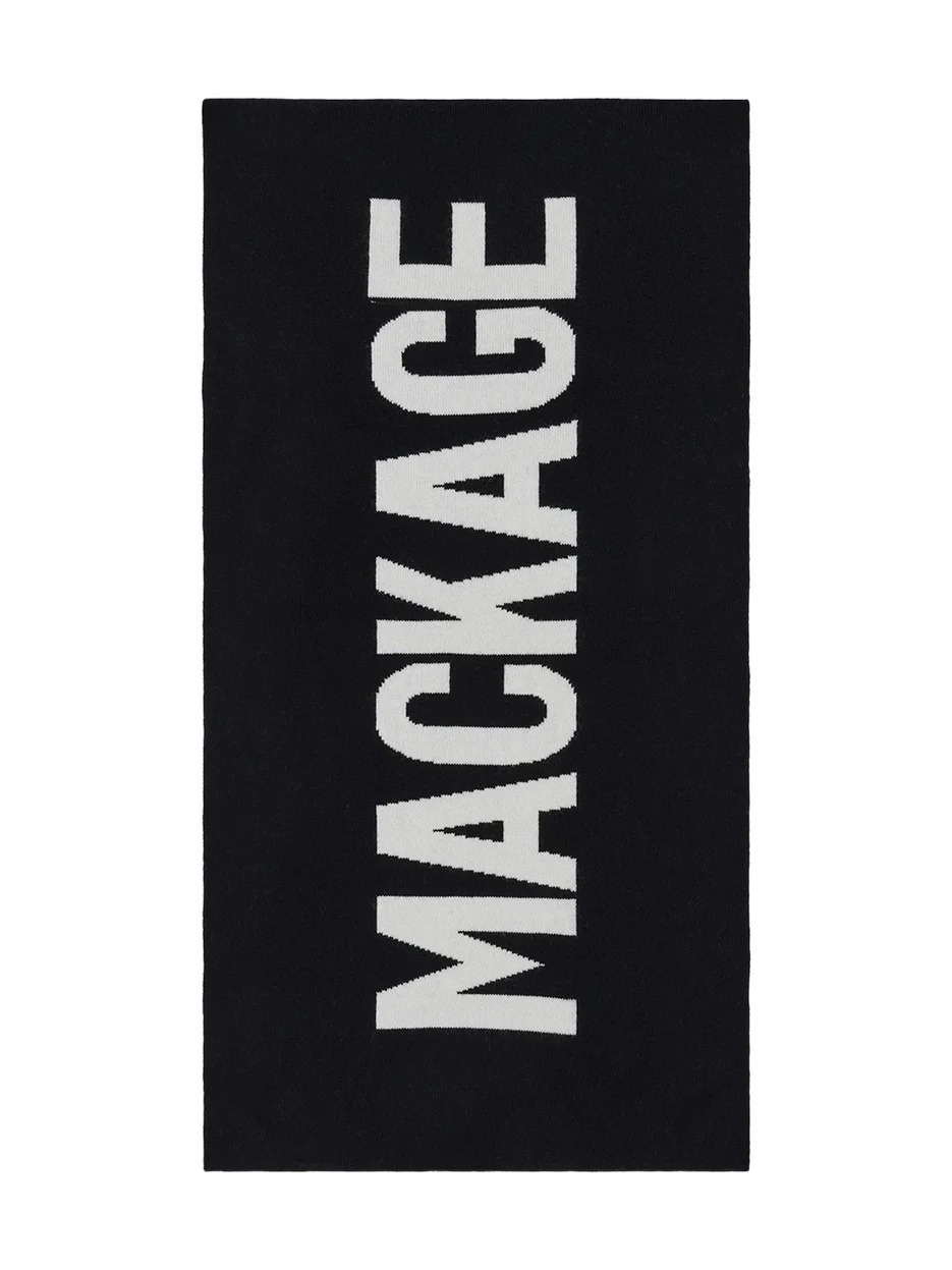 Mackage Men's Juno Logo Wool-Blend Scarf