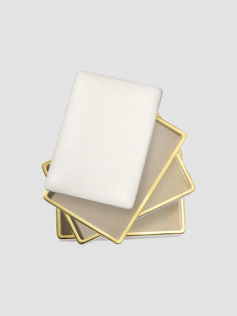 AERIN Piero Leather Large Stacked Jewelry Box | Thumbnail 3 AERIN Piero Leather Large Stacked Jewelry Box | Thumbnail 3