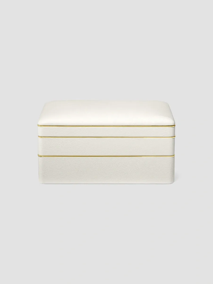 AERIN Piero Leather Large Stacked Jewelry Box | Thumbnail 4 AERIN Piero Leather Large Stacked Jewelry Box | Thumbnail 4