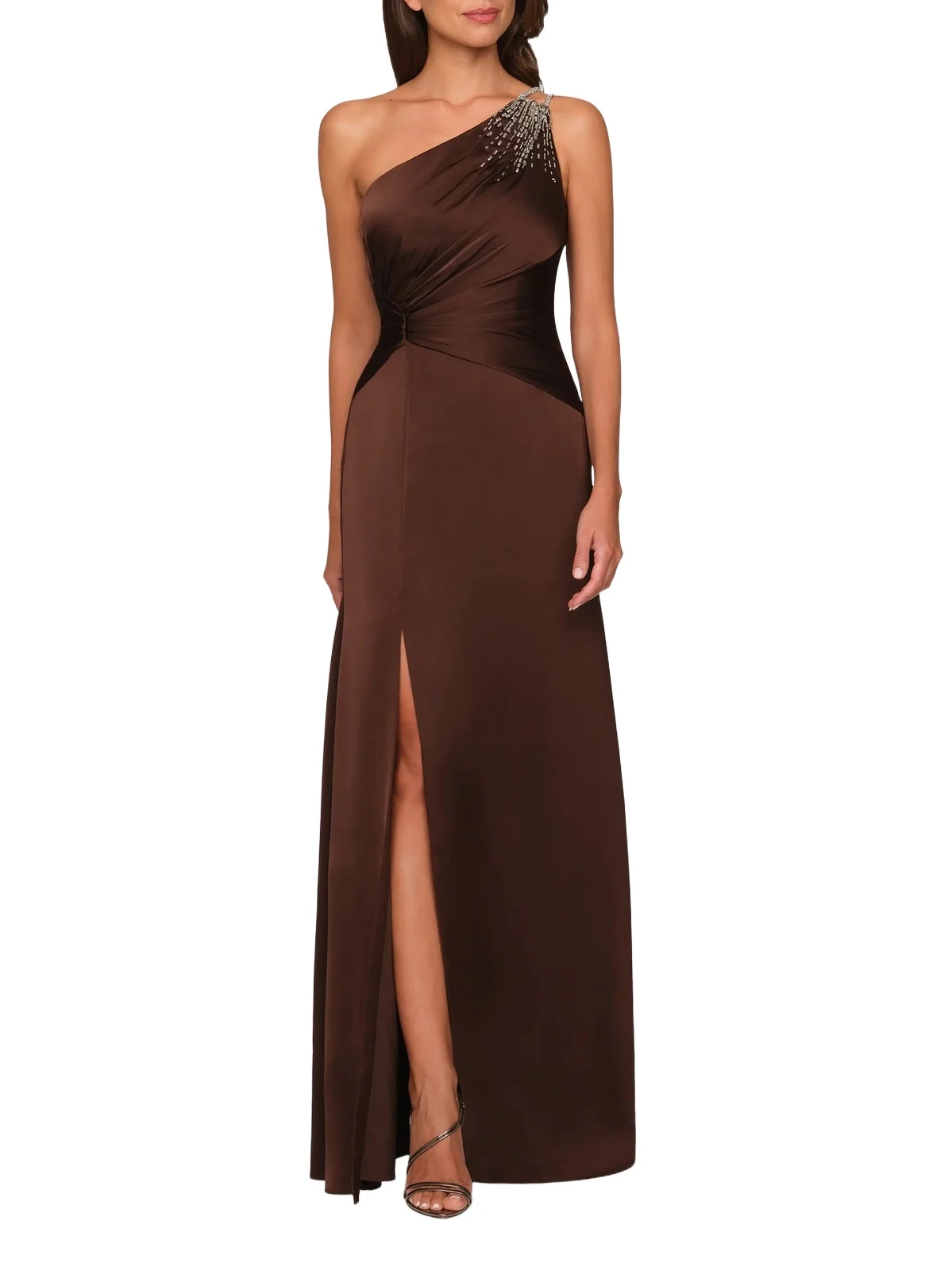 Women's Adriana One-Shoulder Satin Gown Women's Adriana One-Shoulder Satin Gown