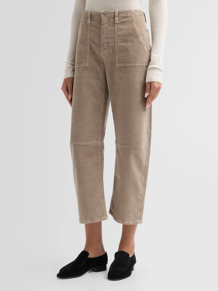 Le Jean Women's Stretch-Cotton Corduroy Barrel-Leg Crop Jeans | Thumbnail 4 Le Jean Women's Stretch-Cotton Corduroy Barrel-Leg Crop Jeans | Thumbnail 4