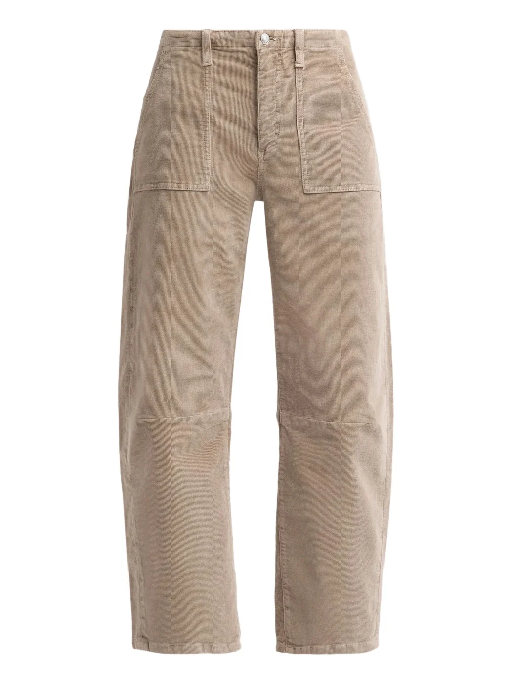 Le Jean Women's Stretch-Cotton Corduroy Barrel-Leg Crop Jeans