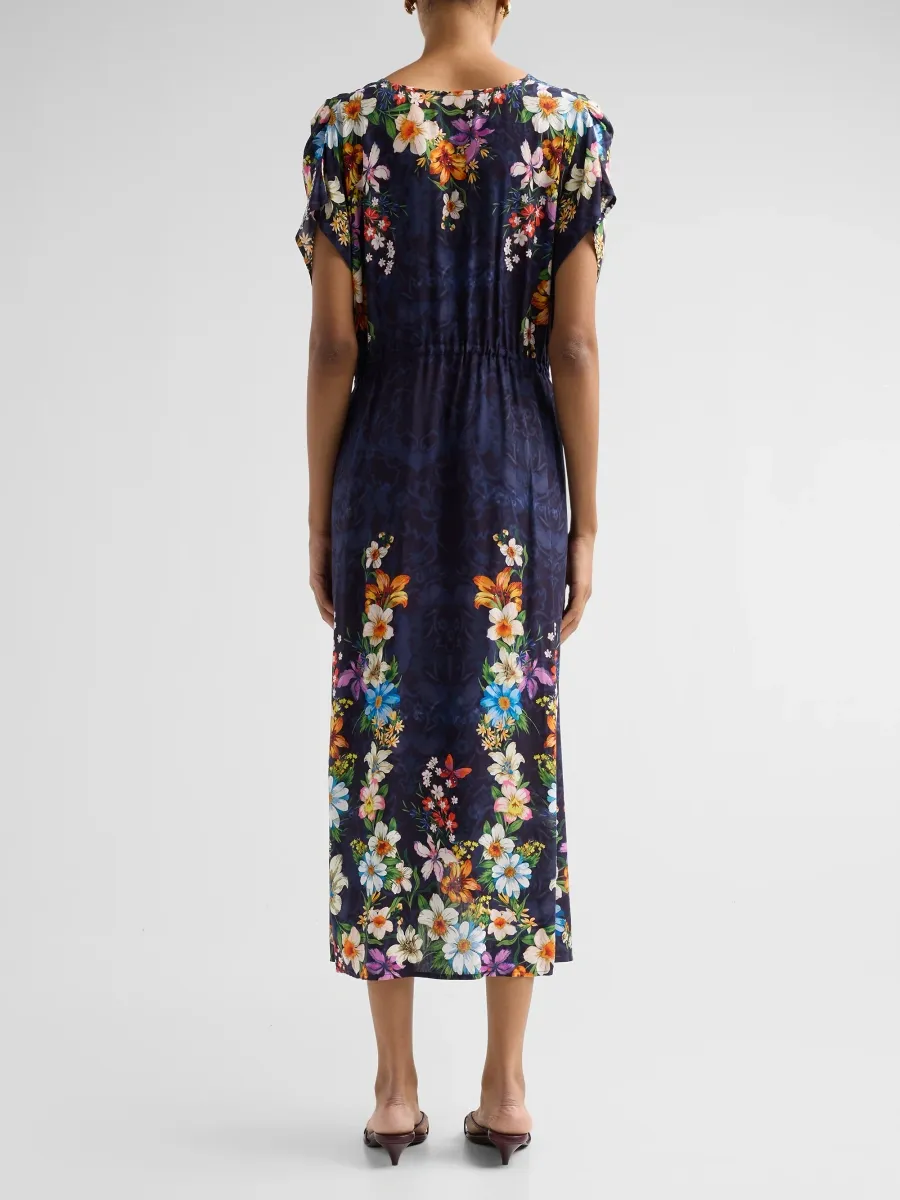 Johnny Was Women's Imogen Floral V-Neck Caftan Midi Dress | Thumbnail 3 Johnny Was Women's Imogen Floral V-Neck Caftan Midi Dress | Thumbnail 3