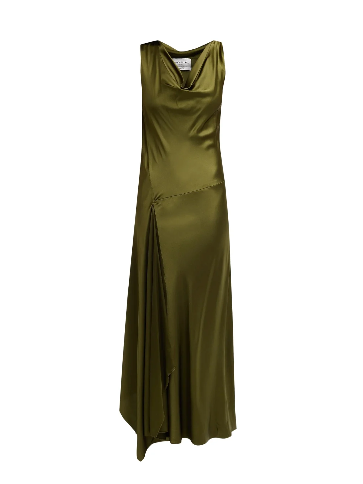 Women's Wynn Asymmetric Stretch-Silk Maxi Dress