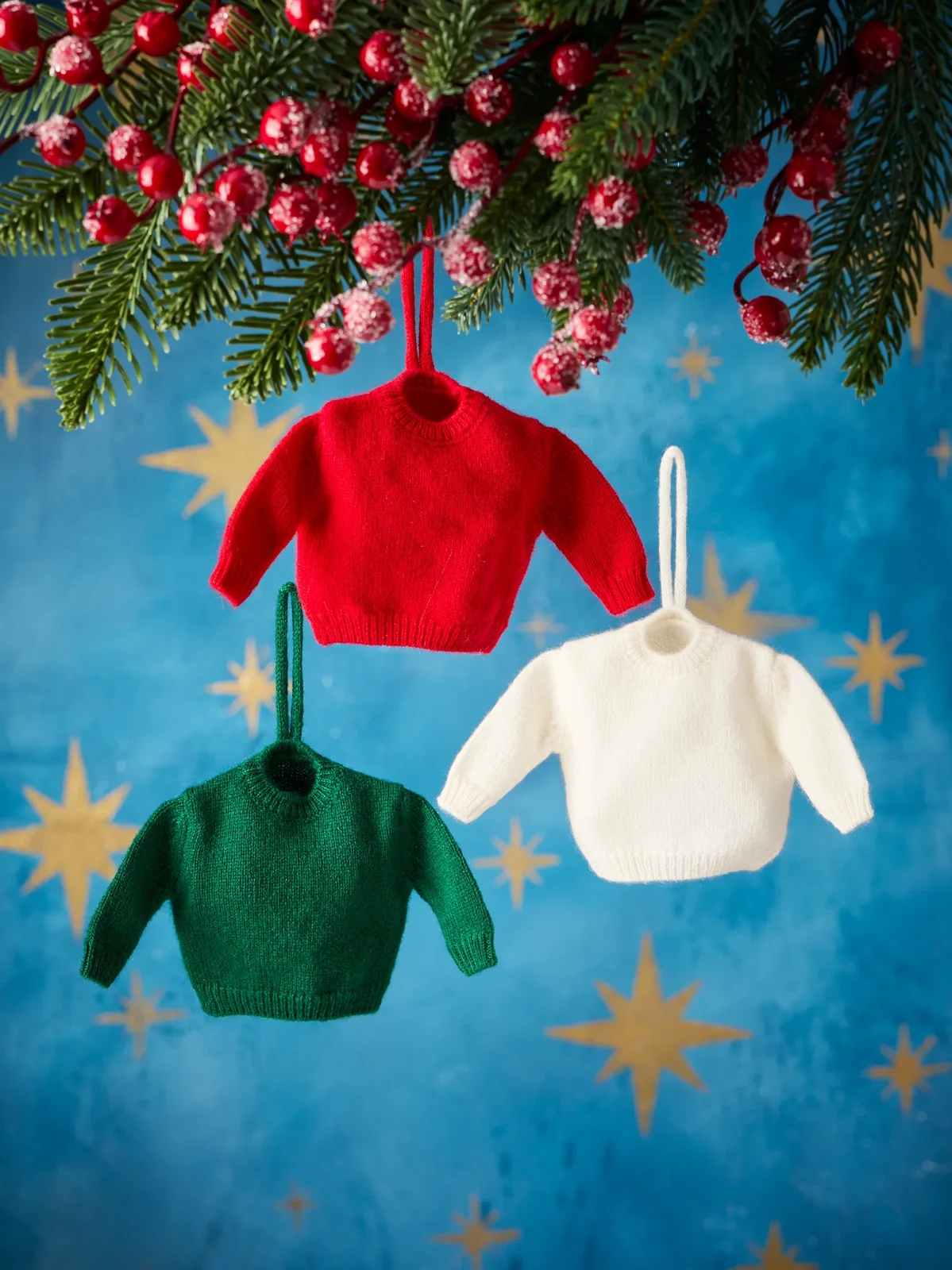 Mini Cashmere 3-Piece Ornament Set Mini Cashmere 3-Piece Ornament Set