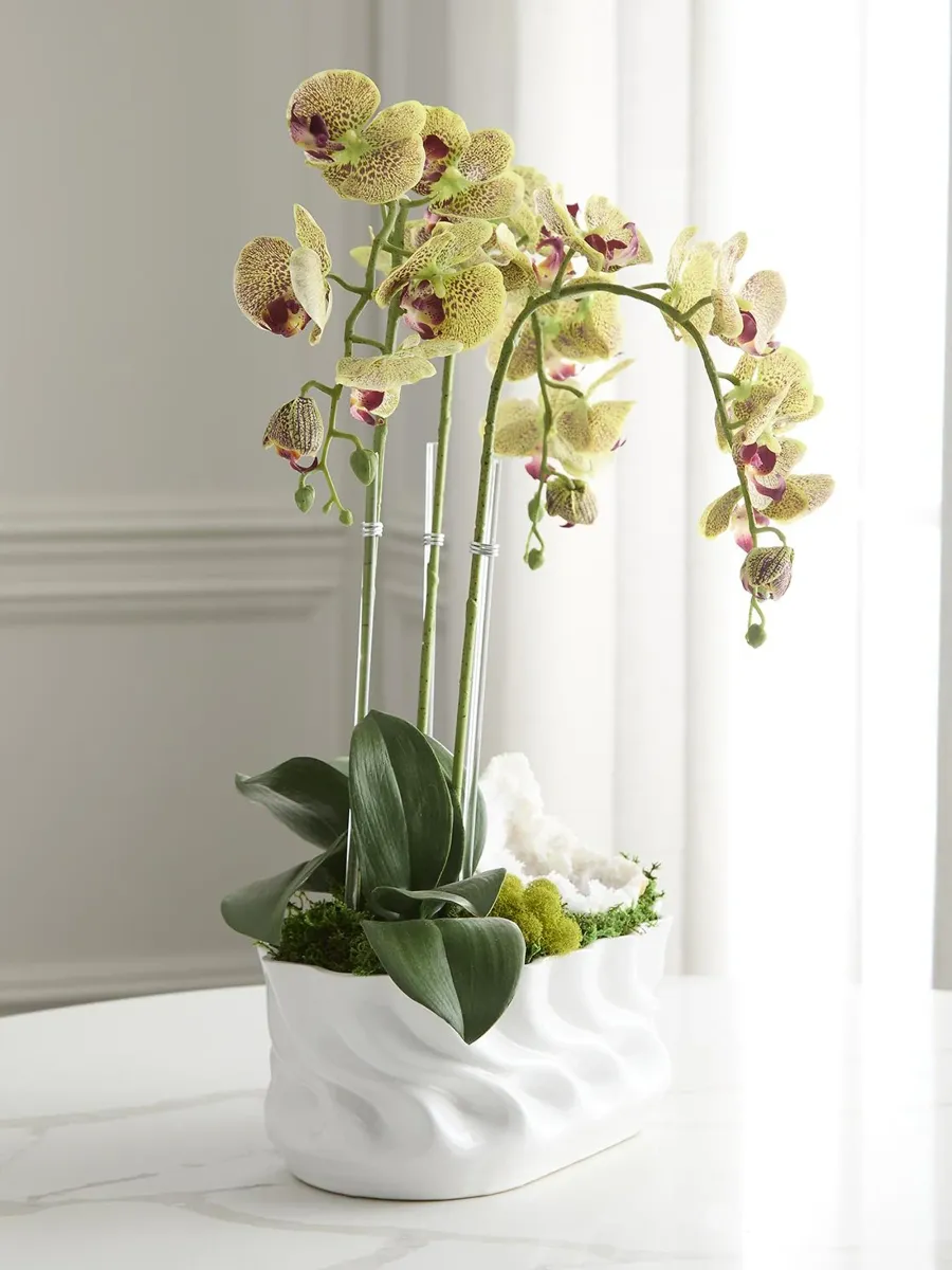 TC Floral Artificial Triple Orchid Floral Arrangement | Thumbnail 2 TC Floral Artificial Triple Orchid Floral Arrangement | Thumbnail 2