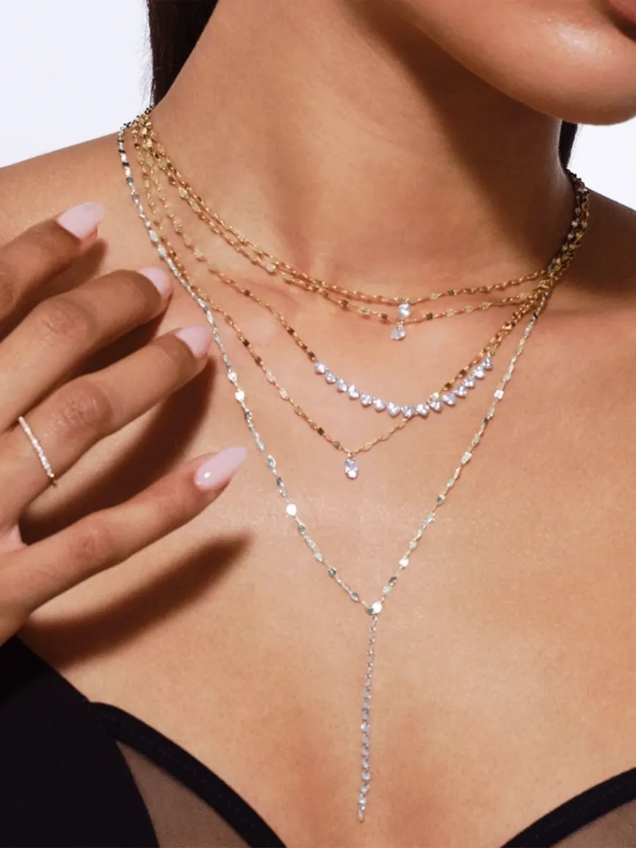 Lana Women's 14K White Gold & 1.13 TCW Diamond Lariat Necklace | Thumbnail 2 Lana Women's 14K White Gold & 1.13 TCW Diamond Lariat Necklace | Thumbnail 2