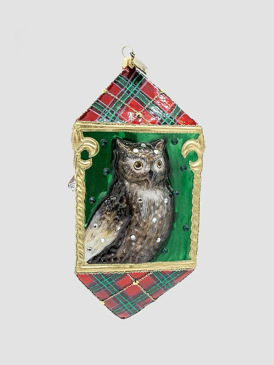 Jay Strongwater Holiday Plaid Woodland Animal Ornament | Thumbnail 3