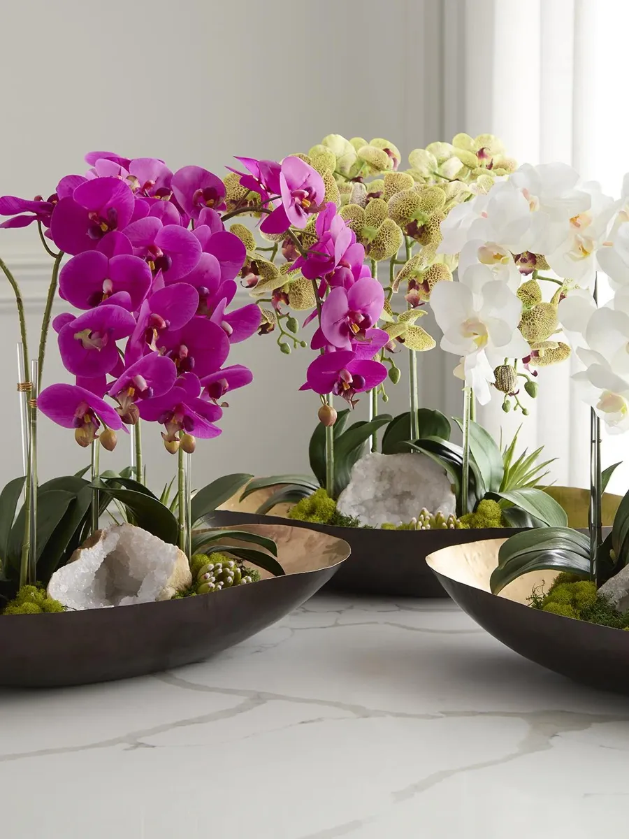 TC Floral Artificial Orchids & Quartz Arrangement - Pink | Thumbnail 5 TC Floral Artificial Orchids & Quartz Arrangement - Pink | Thumbnail 5