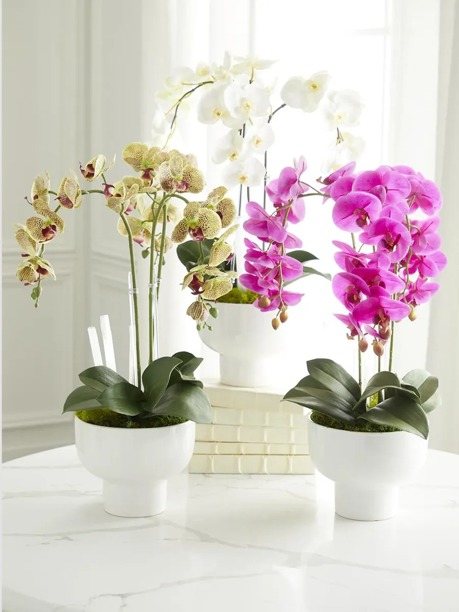 TC Floral Artificial Triple Orchid Floral Arrangement | Thumbnail 4 TC Floral Artificial Triple Orchid Floral Arrangement | Thumbnail 4