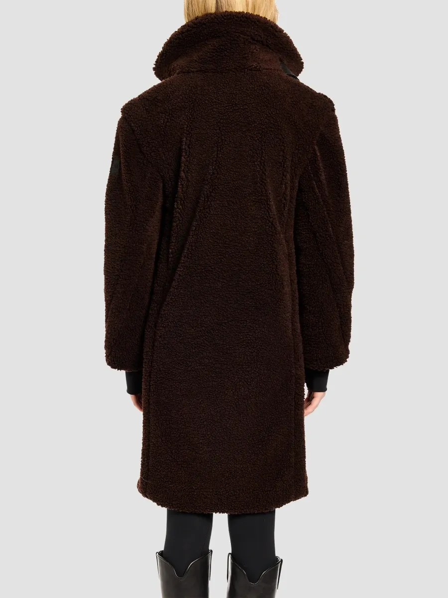Sam. SAM. Women's Sherpa Leather-Trimmed Coat | Thumbnail 3 Sam. SAM. Women's Sherpa Leather-Trimmed Coat | Thumbnail 3
