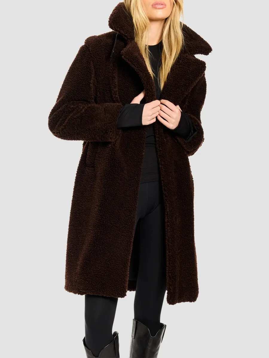 Sam. SAM. Women's Sherpa Leather-Trimmed Coat | Thumbnail 6 Sam. SAM. Women's Sherpa Leather-Trimmed Coat | Thumbnail 6