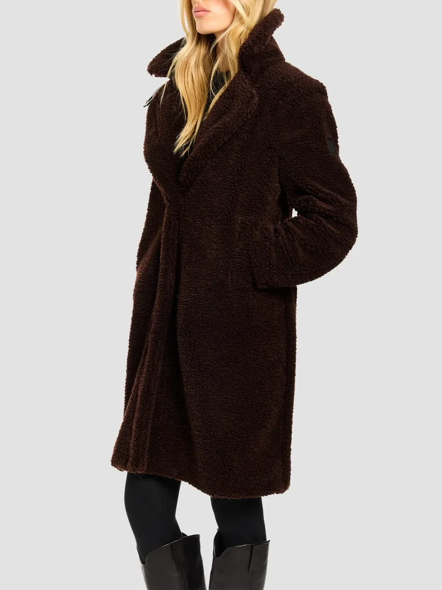 Sam. SAM. Women's Sherpa Leather-Trimmed Coat | Thumbnail 7 Sam. SAM. Women's Sherpa Leather-Trimmed Coat | Thumbnail 7