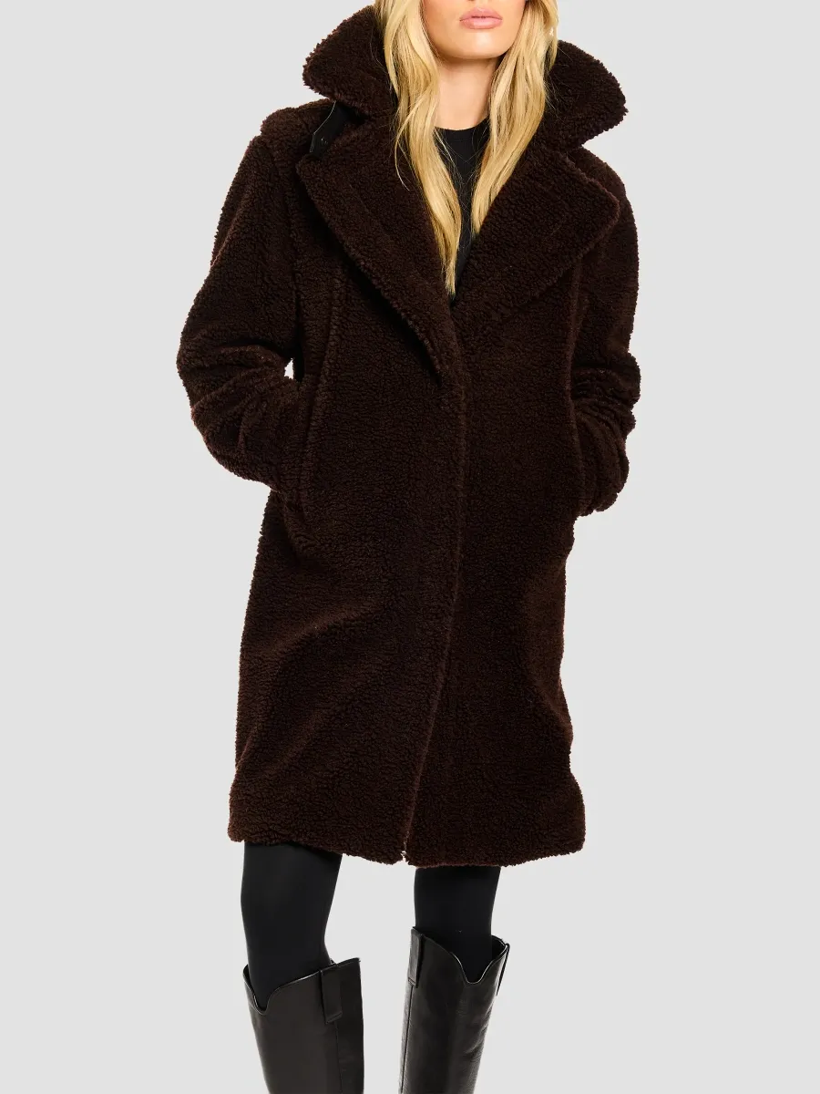 Sam. SAM. Women's Sherpa Leather-Trimmed Coat | Thumbnail 8 Sam. SAM. Women's Sherpa Leather-Trimmed Coat | Thumbnail 8