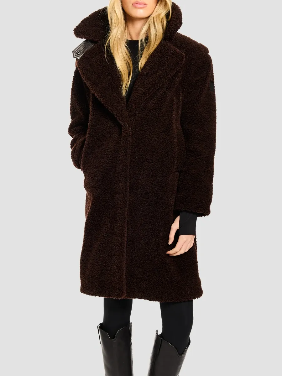 Sam. SAM. Women's Sherpa Leather-Trimmed Coat | Thumbnail 9 Sam. SAM. Women's Sherpa Leather-Trimmed Coat | Thumbnail 9