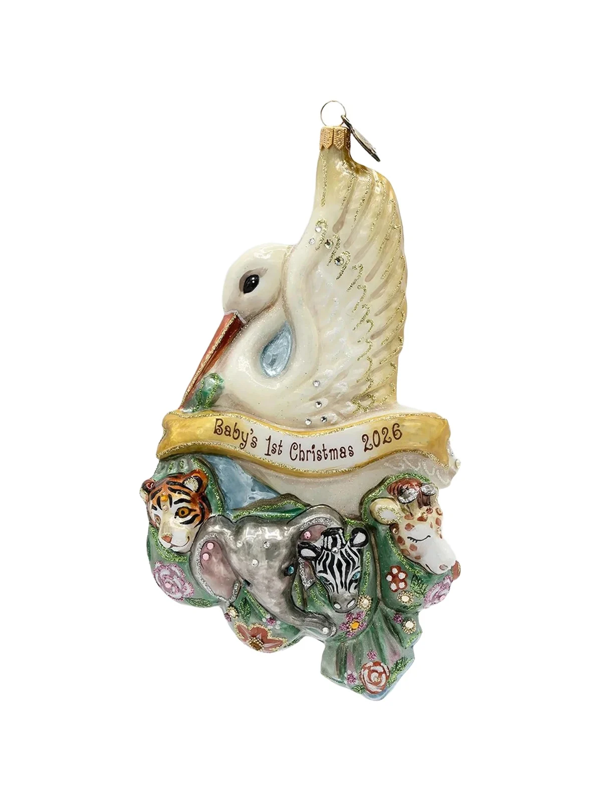 Jay Strongwater Holiday Annual Baby Ornament
