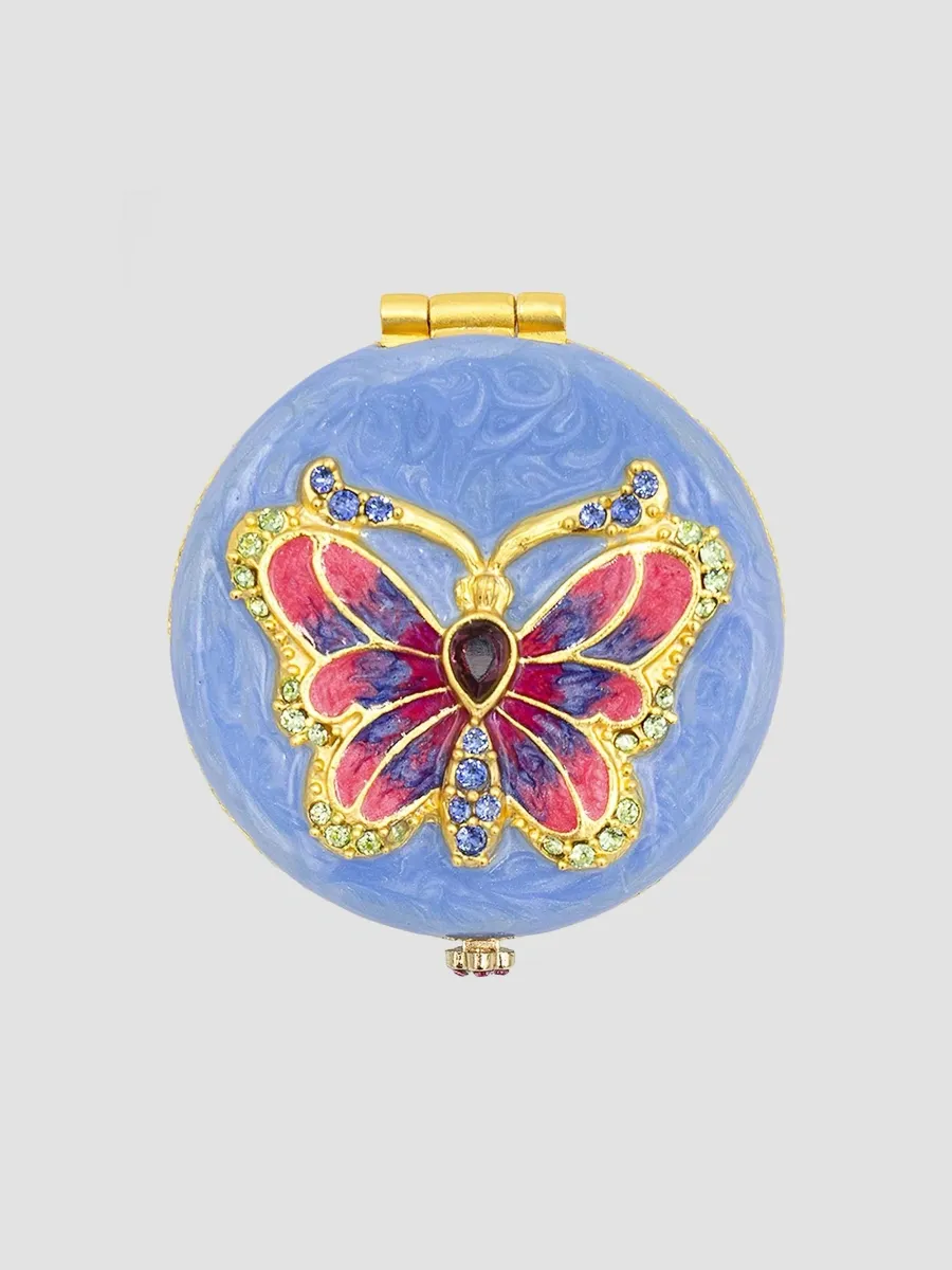 Jay Strongwater Flora Fauna Jayla Embellished Butterfly Compact Mirror | Thumbnail 3