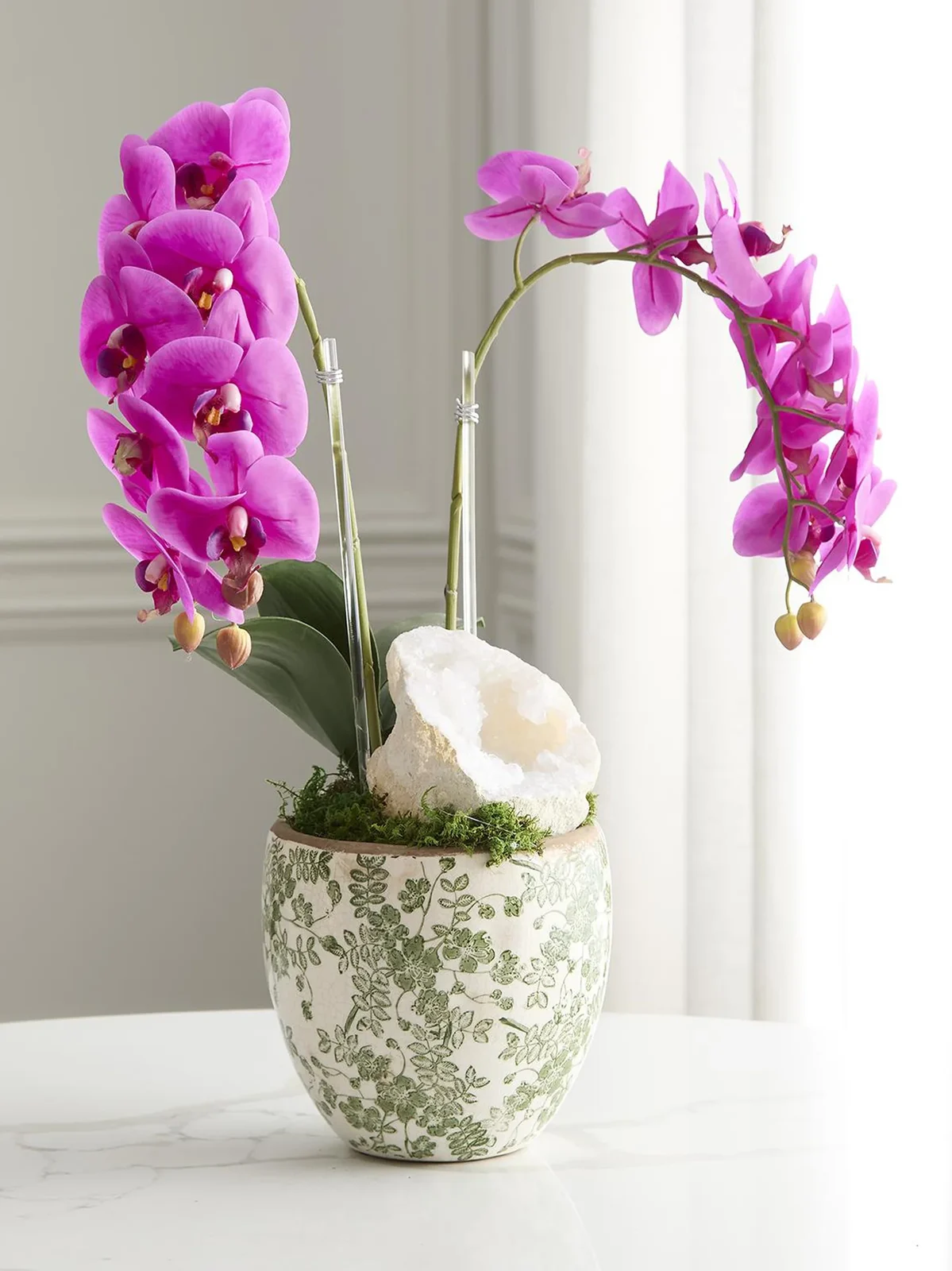TC Floral Artificial Double Orchid Arrangement
