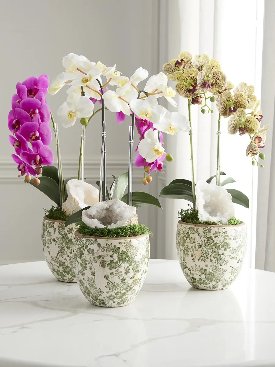 TC Floral Artificial Double Orchid Arrangement | Thumbnail 2 TC Floral Artificial Double Orchid Arrangement | Thumbnail 2