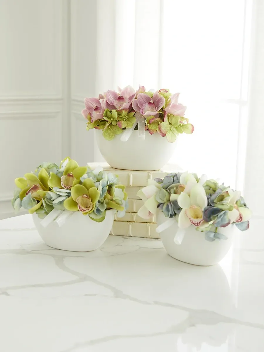 TC Floral Artificial Hydrangea & Orchid Floral Arrangement | Thumbnail 3 TC Floral Artificial Hydrangea & Orchid Floral Arrangement | Thumbnail 3