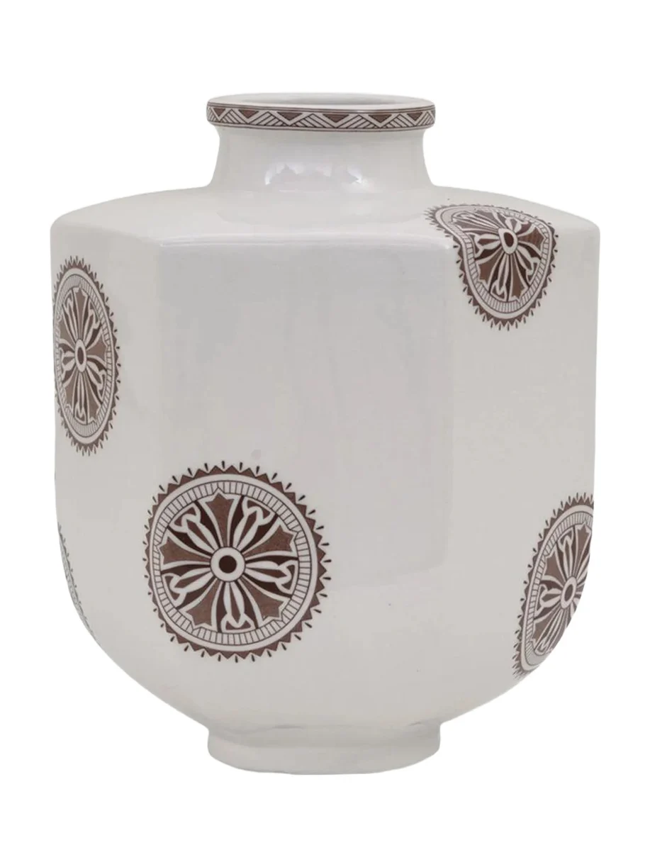 Temba Motif Porcelain Vase