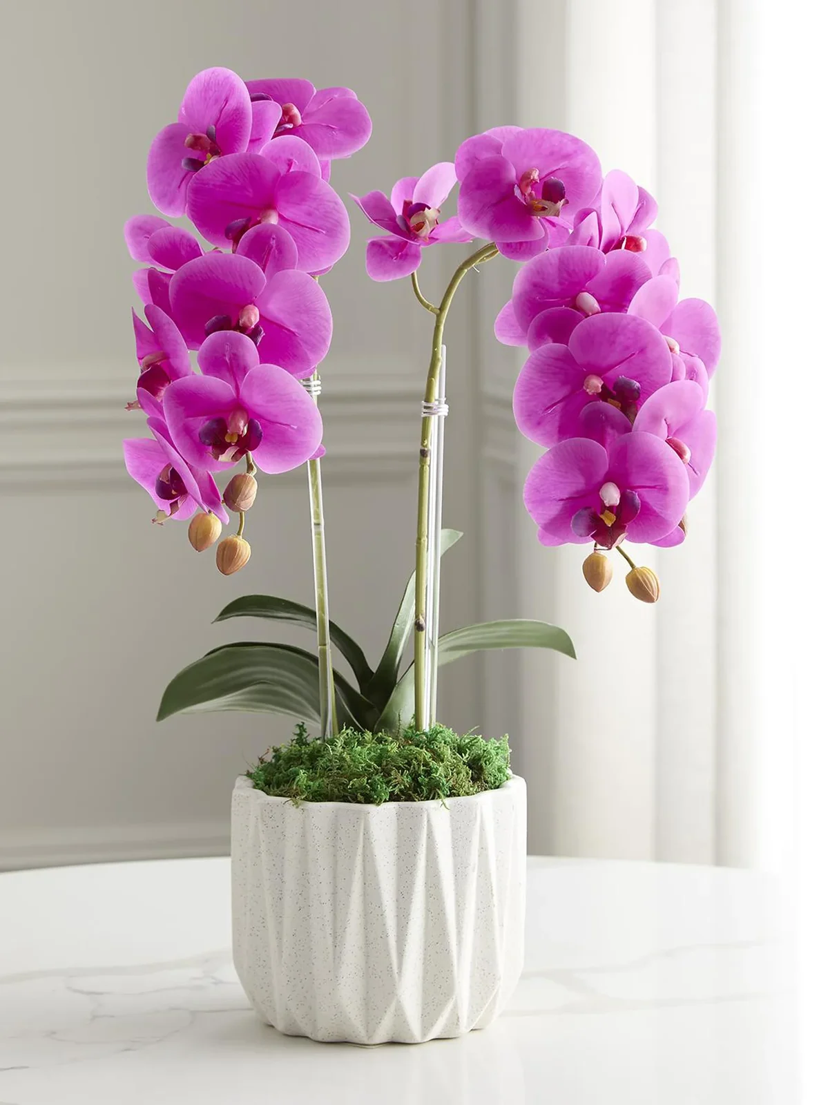 TC Floral Artificial Double Orchid Floral Arrangement