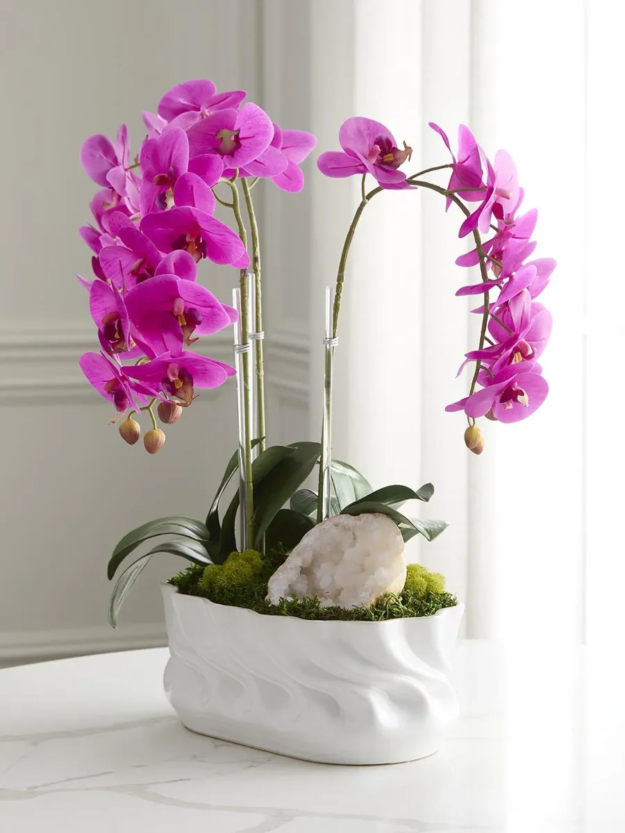 TC Floral Artificial Triple Orchid Floral Arrangement | Thumbnail 2 TC Floral Artificial Triple Orchid Floral Arrangement | Thumbnail 2