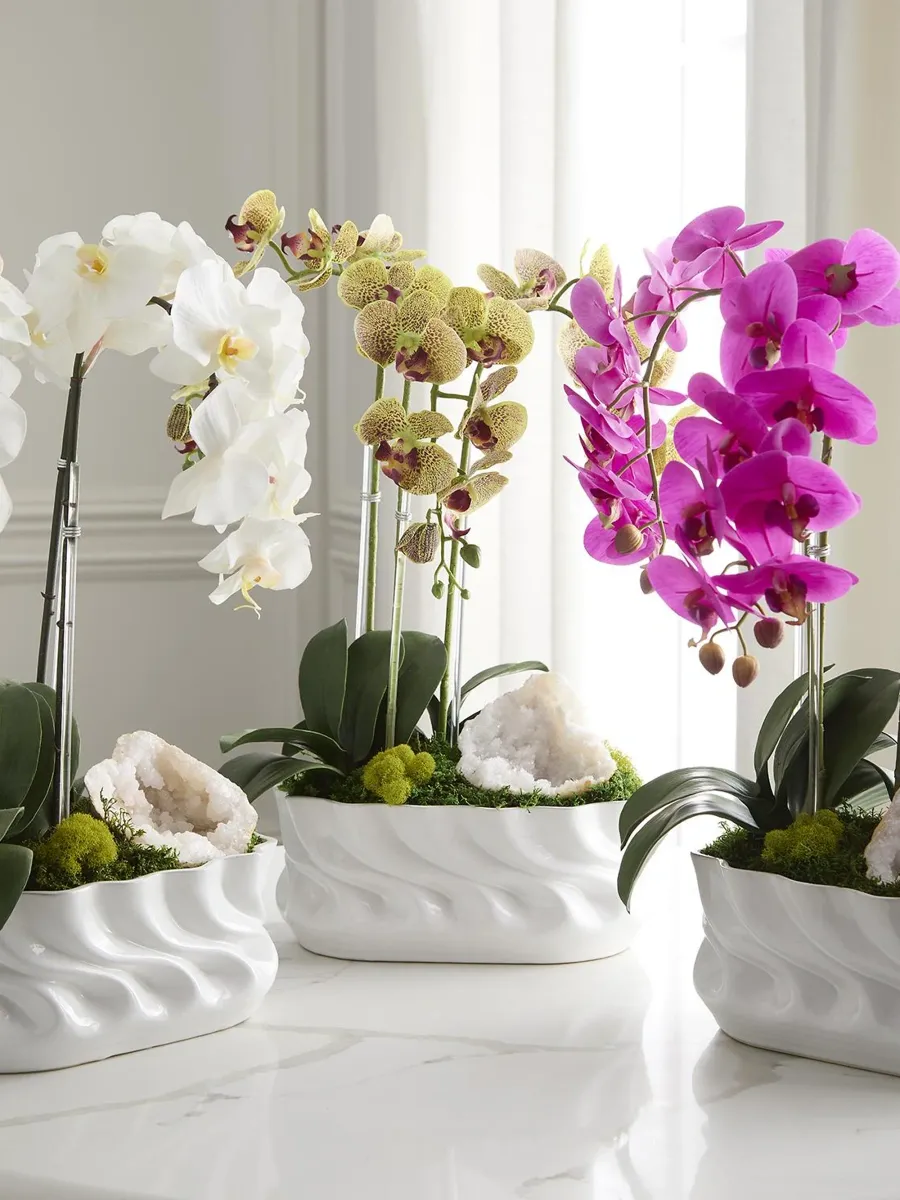 TC Floral Artificial Triple Orchid Floral Arrangement | Thumbnail 5 TC Floral Artificial Triple Orchid Floral Arrangement | Thumbnail 5