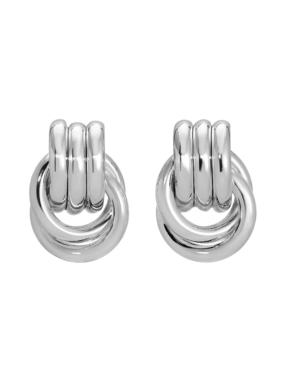 Women's Baby Knot Stainless Steel Drop Earrings Women's Baby Knot Stainless Steel Drop Earrings