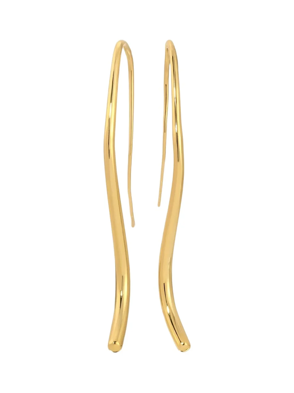 Heaven Mayhem Women's Lenora 18K-Gold-Plated Wavy Drop Earrings