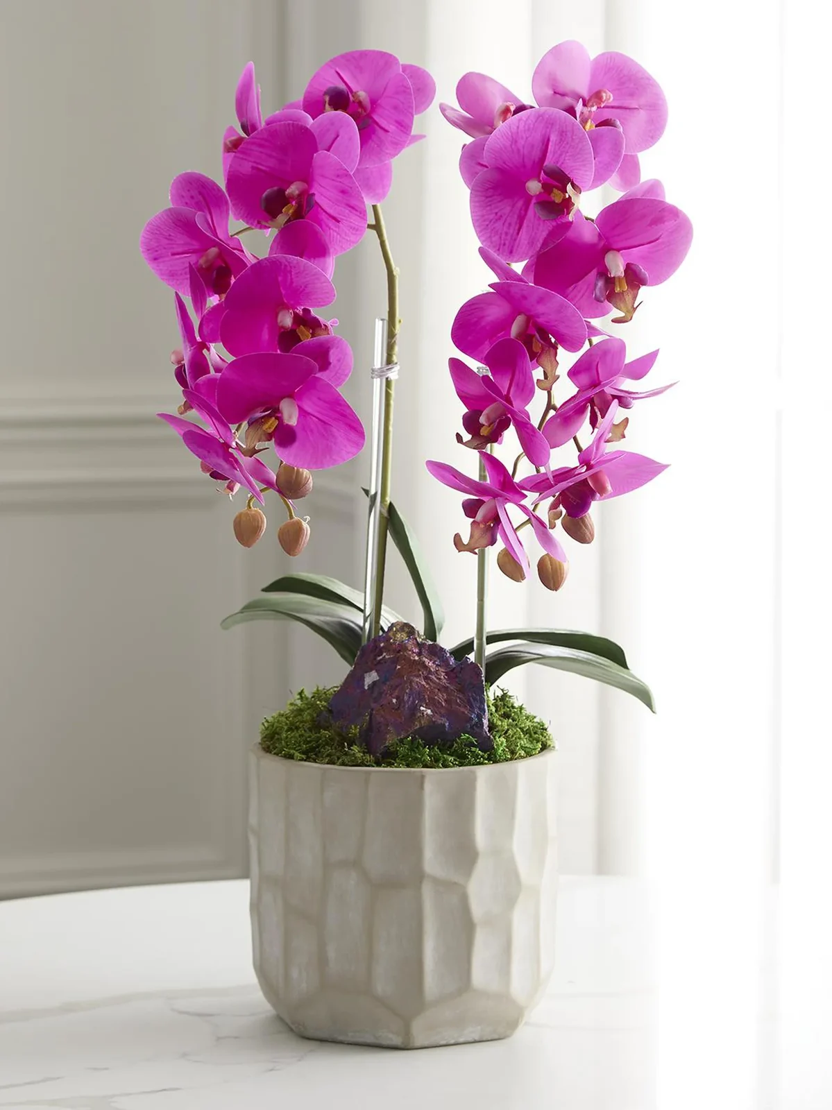 TC Floral Artificial Double Orchid Floral Arrangement
