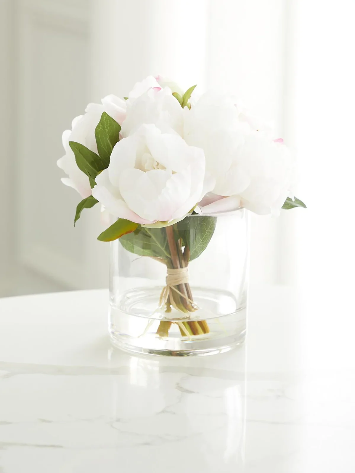 TC Floral Artificial Fresh Cut Peonies Floral Arrangement