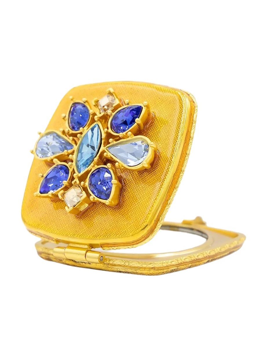 Delft Garden Luella Square Jeweled Compact Delft Garden Luella Square Jeweled Compact