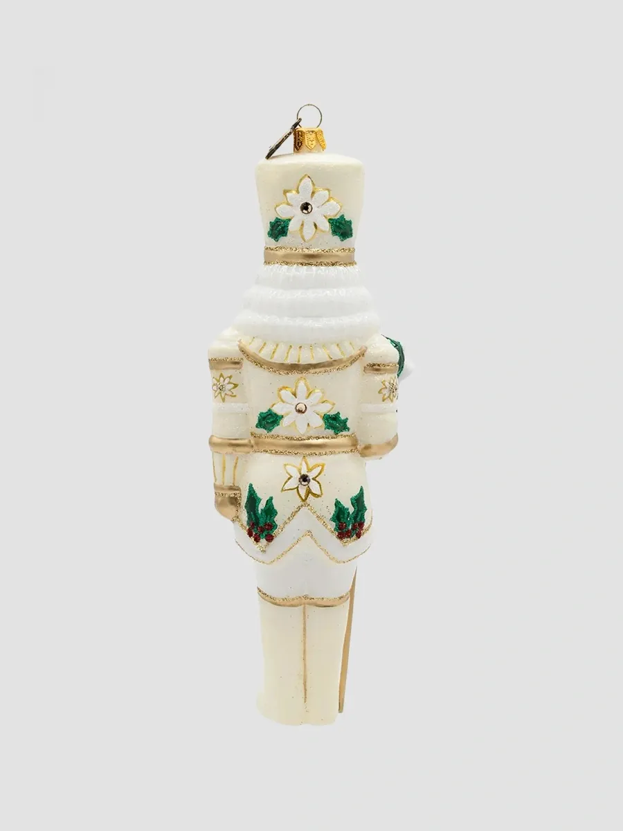 Jay Strongwater Holiday Poinsettia Nutcracker Christmas Ornament | Thumbnail 2 Jay Strongwater Holiday Poinsettia Nutcracker Christmas Ornament | Thumbnail 2