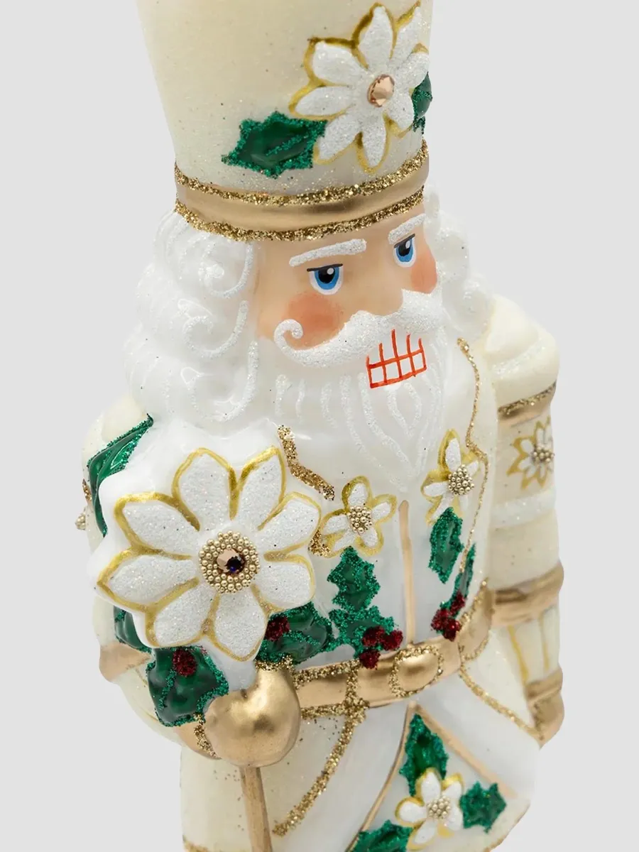 Jay Strongwater Holiday Poinsettia Nutcracker Christmas Ornament | Thumbnail 5 Jay Strongwater Holiday Poinsettia Nutcracker Christmas Ornament | Thumbnail 5