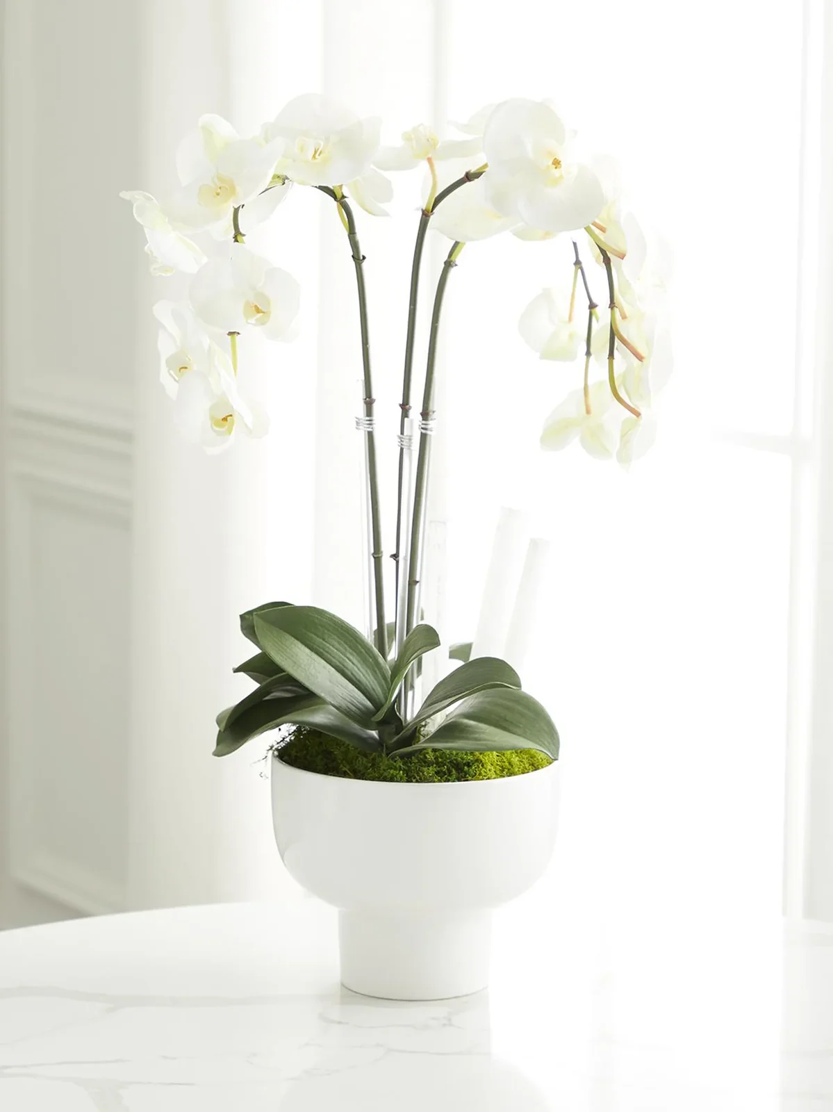 TC Floral Artificial Triple Orchid Floral Arrangement